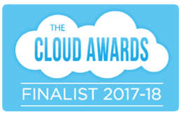 AvaLaRa logo in blue and white with the words 'Cloud Awards 2018'