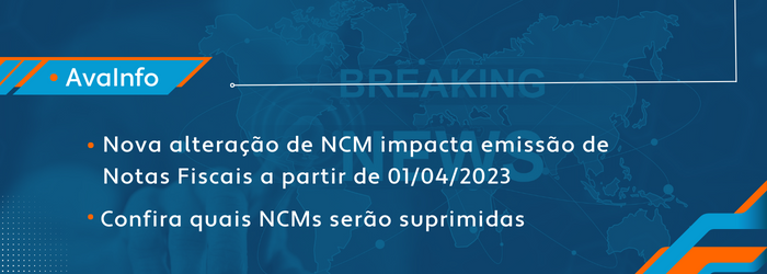 Nova alteração de NCM
