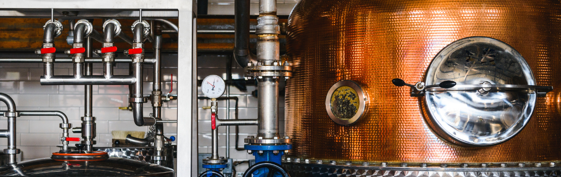 A copper distillery